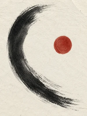 Affiche Nuances de Gris, composition à l’encre YKAKY
